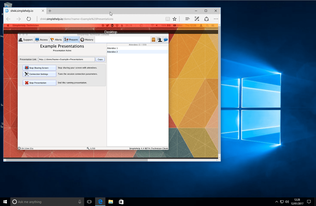 Presentation Screenshot